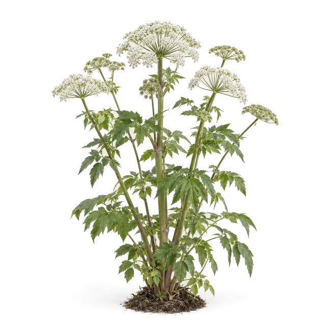Botanische plaat van Gewone engelwortel