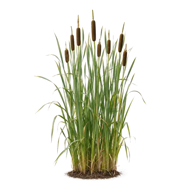 Botanische plaat van Grote lisdodde