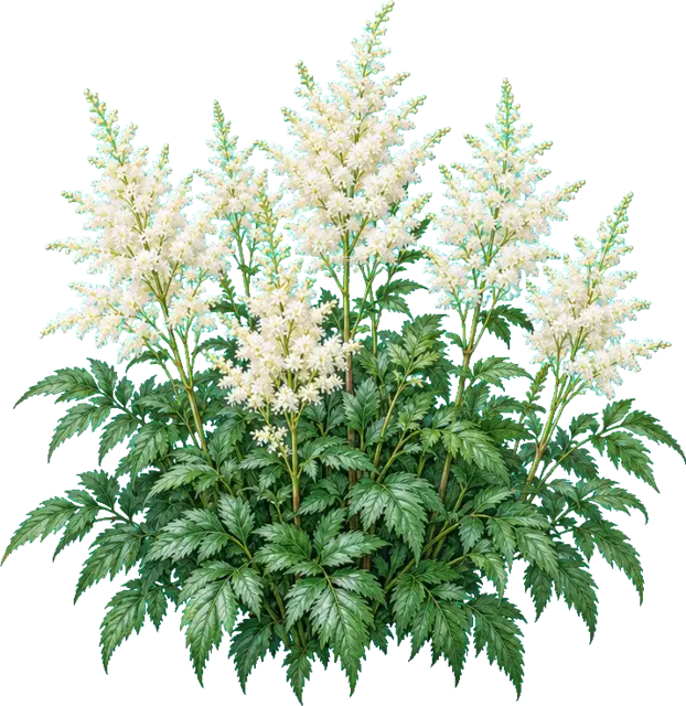 Botanische plaat van Pluimspirea