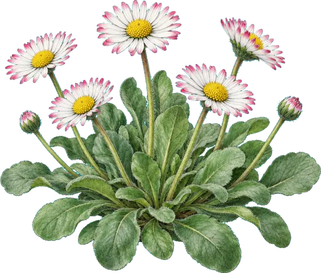 Botanische plaat van Madeliefje