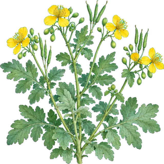 Botanische plaat van Stinkende gouwe