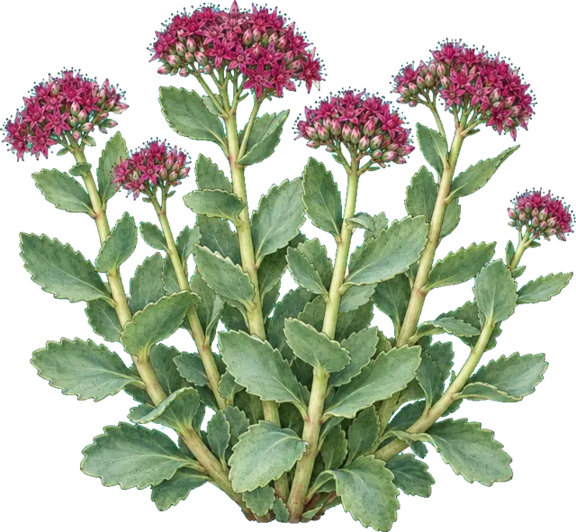 Botanische plaat van Hemelsleutel