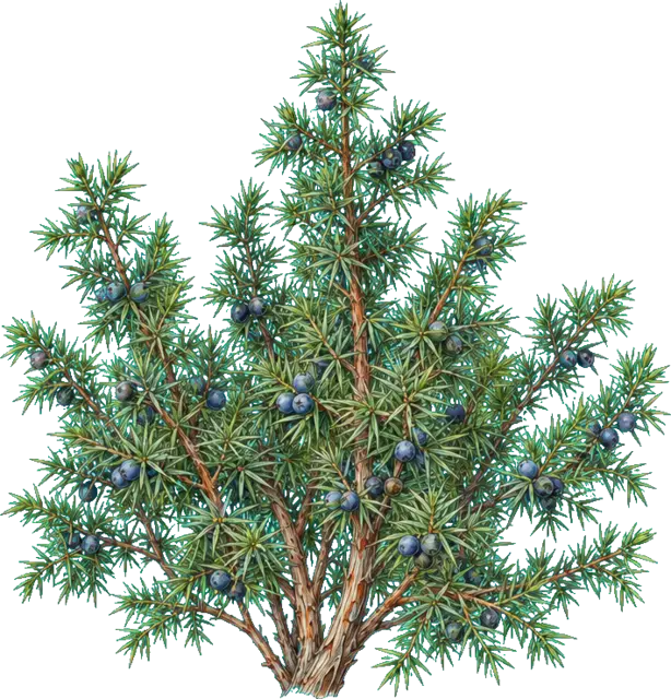 Botanische plaat van Jeneverbes