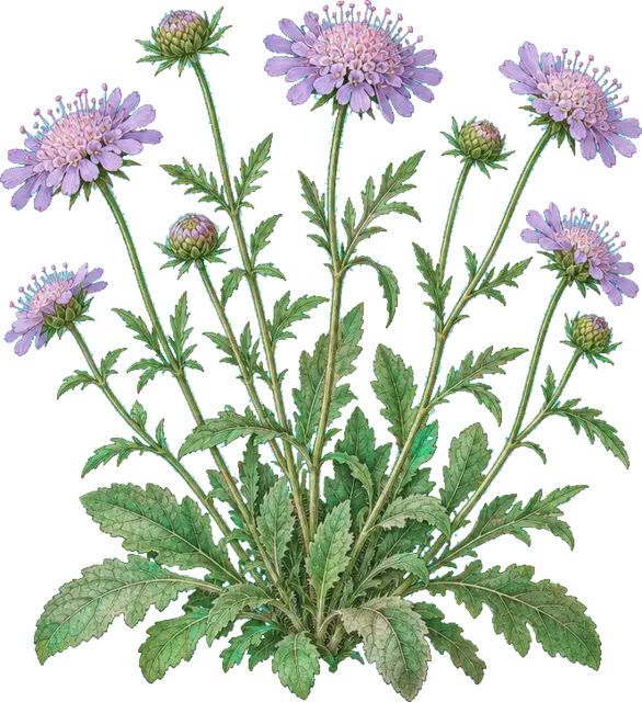 Botanische plaat van Beemdkroon